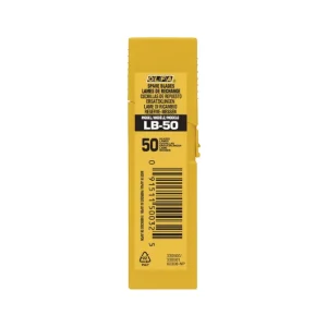 Juego de 50 cuchillas lb-50 troceables plateadas 18 mm Mayoreo