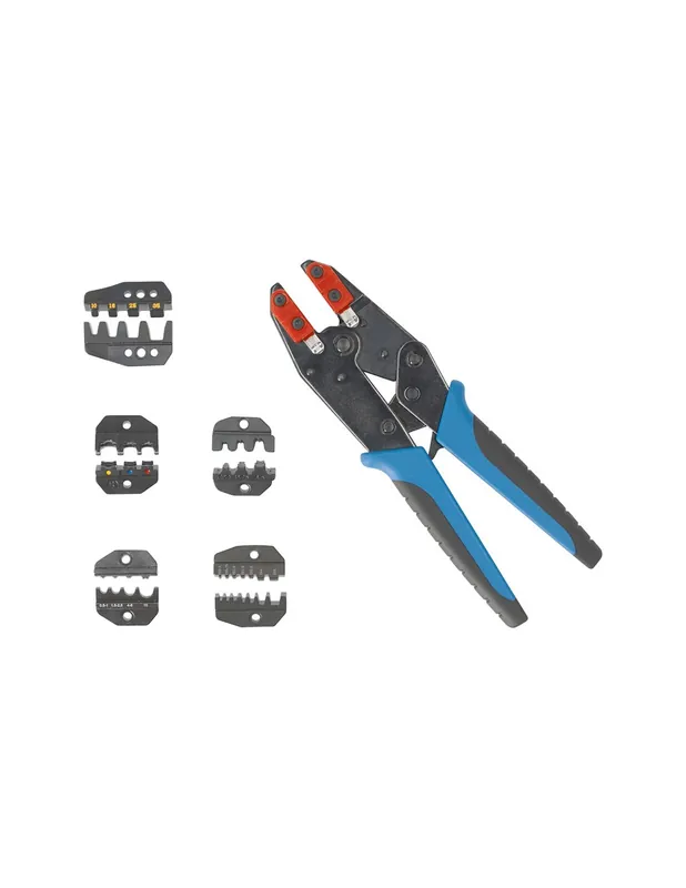 Alicate para engastar con 5 bocas intercambiables 630-5hd-4 Súper Precio