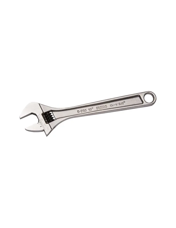 Nuevo Modelo Llave ajustable (inglesa) de moleta central 10" cromada 5-250c-1
